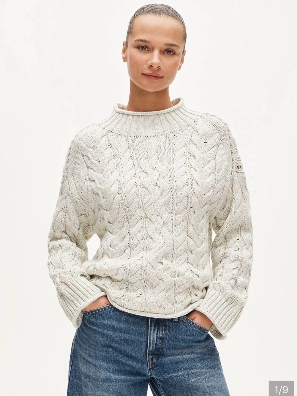 J. Crew 2025 Rollneck Cable-Knit Sweater NWT